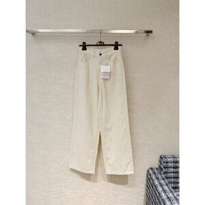The Row Classic Cotton Corduroy Flared Casual Pants